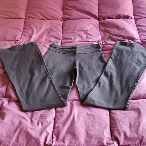 Vintage Brasil Sul gray yoga / jean pants & embossed tank S/M w long 33" inseam - Picture 4 of 8